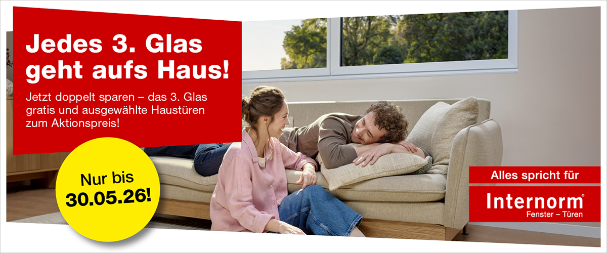 internorm Frühlinsaktion Banner